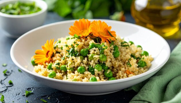 Quinoa mit Ringelblumen & Kr&auml;uter&ouml;l