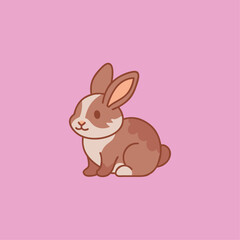 Fototapeta premium Cute rabbit illustration.Cute easter bunny. cute bunny