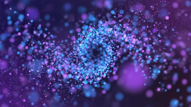Abstract Particle Swirl - A Mesmerizing Dance of Light and Color.