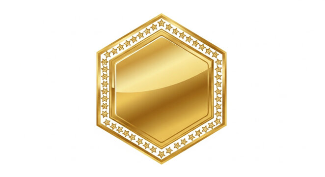 Gold Hexagon Jewelry Gemstone Diamond.