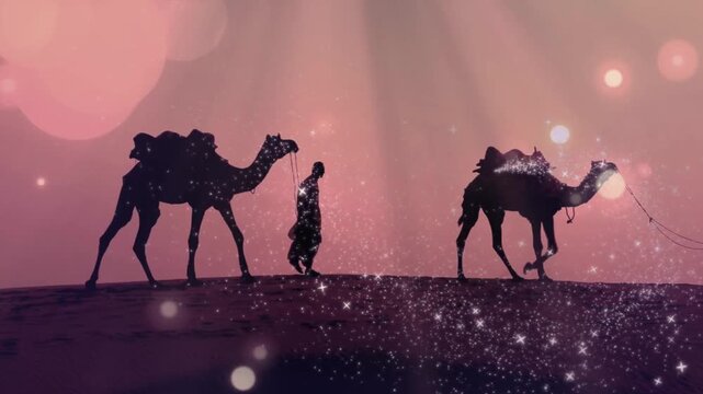 islamic background ied ramadan video footage stock