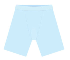 Blue male thermal shorts. vector