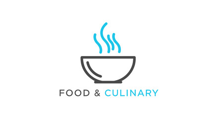 Minimalist Food Symbol Depicting Culinary Arts and Appetizing Dishes for Diverse Applications
