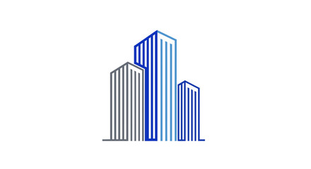 Fototapeta premium Modern Abstract Architectural Representation Of Iconic Buildings In Geometric Design
