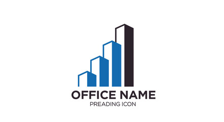 Modern Corporate Building Logo Design With a Clean Graphic Icon for Company Branding