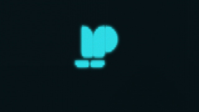 Nostalgic Monochrome PC Monitor Logo Animation