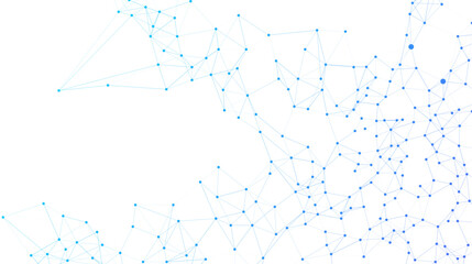 Abstract Network Connection  Blue Plexus Technology Background © JustPrint