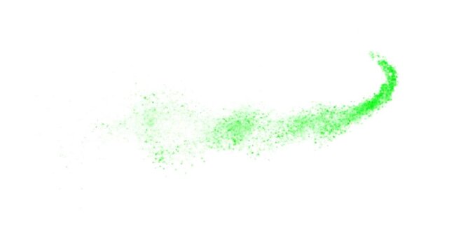 Green Splash Motion Graphics Element.