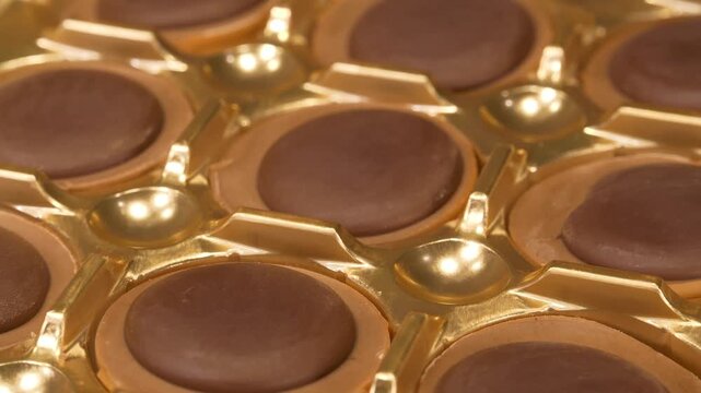 Chocolate candies in a packaging
