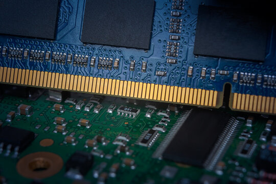 New DRAM memory module appears with modern design and chip layout that follows DDR specifications in a close-up view
