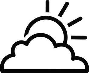 cloudy sunrise weather icon