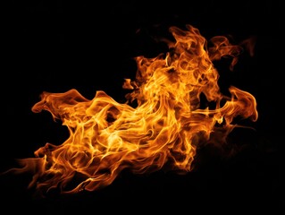fire flame isolated on a transparent background ar 43