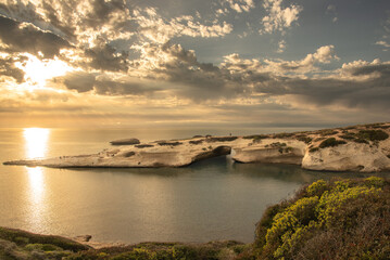 Obraz premium S'archittu in Sardinia at Sunset