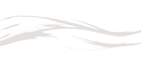 Hand drawn vector illustration of a bird feather with blue wave patterns and wavy motion lines on a light curve background design element © Jharna Akter