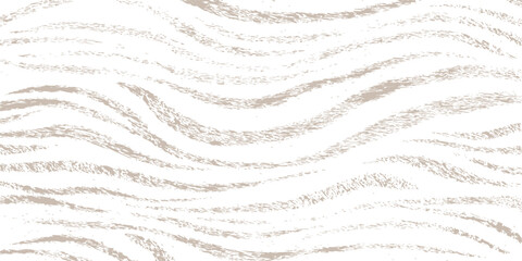An abstract background of wavy white lines forms a natural texture reminiscent of desert sand and wooden patterns on a beach surface design © Jharna Akter