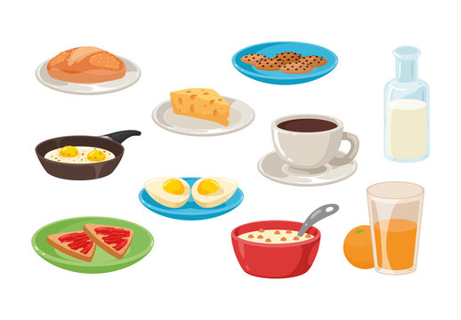 Breakfast Illustration Set