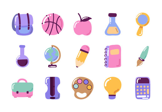 School Illustration Set