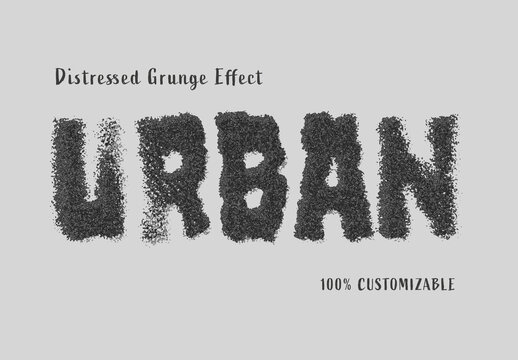 Distressed Grunge Text Effect