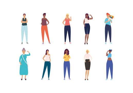 Empowered Women Illustration Set
