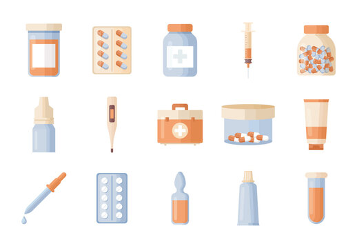 Medicines Illustration Set