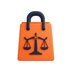 Consumer Rights and Legal Shopping Bag Concept