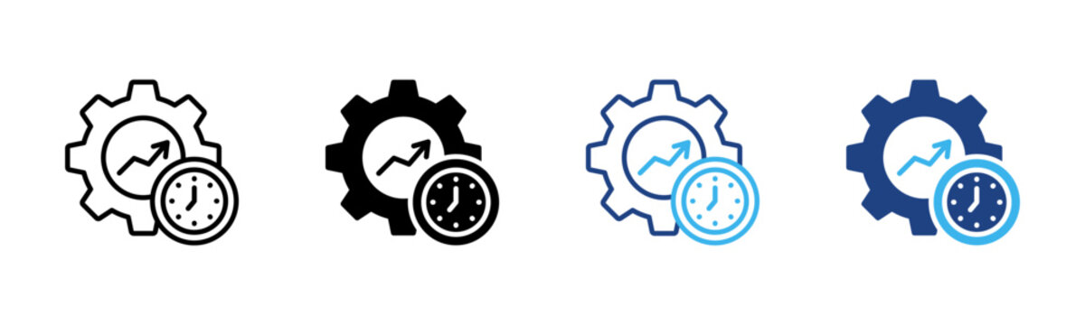 Efficient icon set multiple style collection