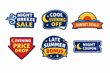 Obraz premium Engaging night and evening sale elements offering discounts and special seasonal promotions