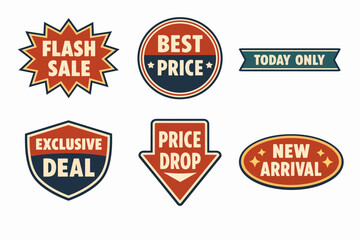 Obraz premium Retail sales banners offering flash sales, best prices, and exclusive deals promoting shopping