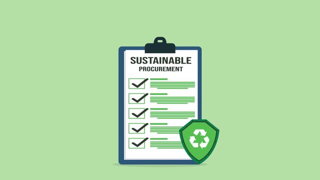 Sustainable procurement concept. ESG concept