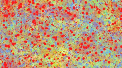 Seamless pattern background with colorful paint splashes spreading evenly across the surface forming a dynamic repetitive abstract texture