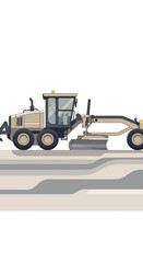 Heavy Duty Construction Grader Machine Building Roads