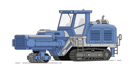 Heavy Duty Industrial Vehicle With Tracks For Construction Purposes