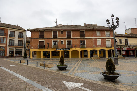 Carrion de los condes principal square and traditional architecture