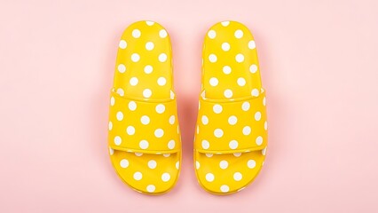 Colorful polka dot gift box on white background polka dots packaging