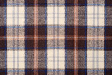 Seamless checkered fabric texture background