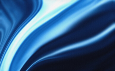 Obraz premium Blue Fluid Gradient Abstract Background with Smooth Flowing Waves, Soft Motion Blur and Subtle Grain Texture Effect, dark grainy texture, copy spac