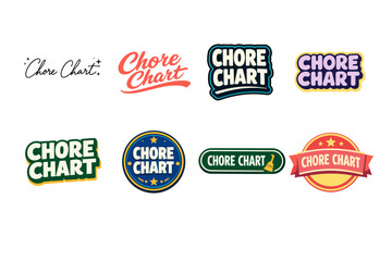 Obraz premium Variety of chore chart designs in different styles and colors