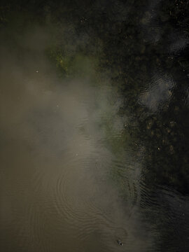 Drone aerial view of the Bumble Hole in Dudley, West Midlands