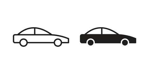 Fototapeta premium Car icon. Vector Isolated Illustration for web design.