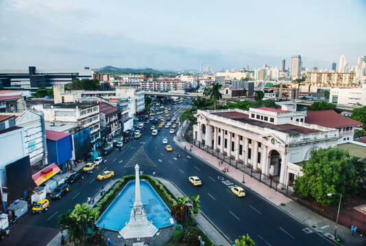 Plaza 5 de Mayo (May 5th Square) located in Panama City, Panama