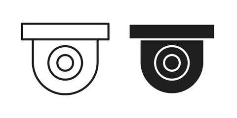 Dome cctv camera icon. Vector Isolated Illustration for web design. © Taylor