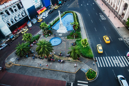 Plaza 5 de Mayo (May 5th Square) located in Panama City, Panama