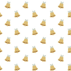 Christmas bells repeating pattern featuring festive element