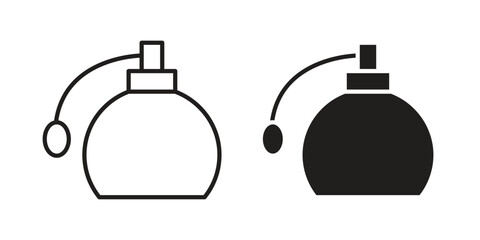 Obraz premium Perfume icon. Vector Isolated Illustration for web design.