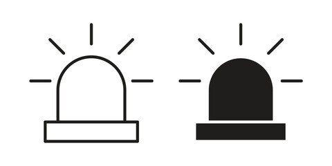 Obraz premium Siren icon. Vector Isolated Illustration for web design.