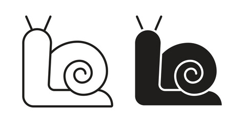 Snail icon. Vector Isolated Illustration for web design. © Taylor