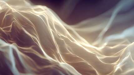 Fototapeta premium Abstract Cabbagecore Video Background With Diagonal Light – Ethereal Waves Of Soft Glow For Abstract, Modern, And Botanical Design Imagery