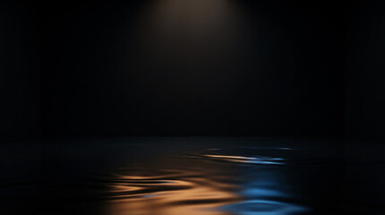 Obraz premium Dark alcohol background with reflections.