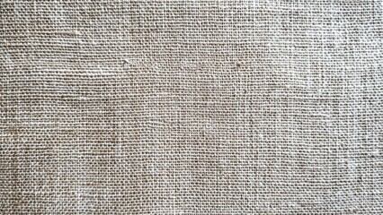 Close up of woven burlap fabric texture