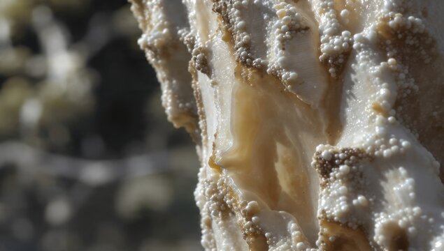 Close-up of Natural Calcium Formation